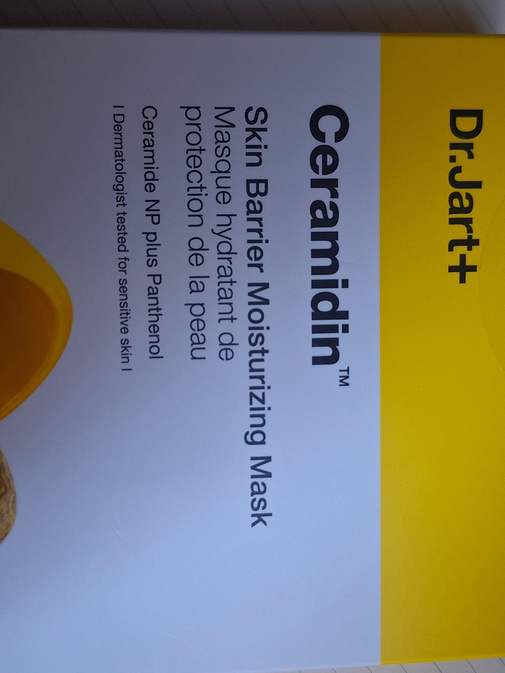 Dr. Jart+ Ceramidin Skin Barrier Moisturizing Mask - Yellow